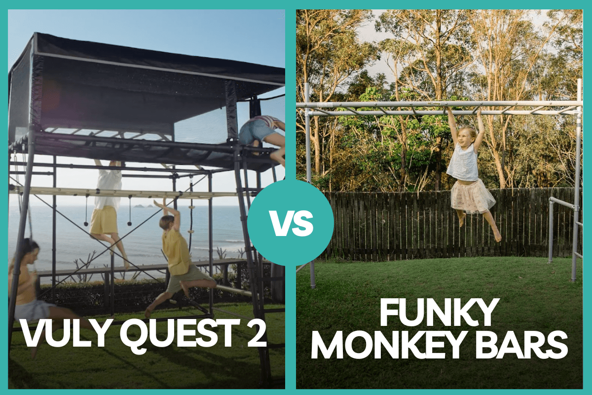 Funky Monkey Bars vs Vuly Quest: Australian Backyard Play Equipment Comparison
